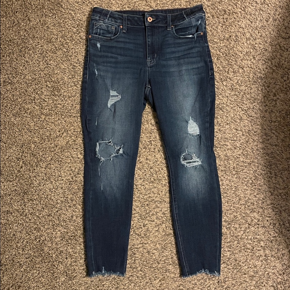 Maurice’s edgely high rise super skinny jeans -size 10 short